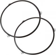 Gray 5889W2A012F, 5889W2A012D, 5889W2A012P Microwave Oven Turntable Rotating Roller Support Ring 9.5in, Fit for 12.75in LG Electronics Microwave MVH1670ST, LMV1680BB -2 Pcs