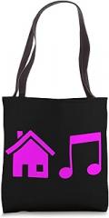 I Love House Music Funny Electronic Music Gift House Music Funny Electronic Music Tote Bag