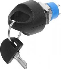 Happyyami Ignition Switch Lock Key Replacement Pride Electric Wheelchairs Durable Construction Black Key for Mobility Devices