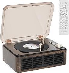 Gueray CD Player with HiFi Stereo Sound Vintage CD Player Bluetooth CD Raido Player with Speakers & FM Radio Retro Support USB & AUX Playback for Audio Books