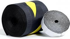 Black and Yellow Floor Cord Cover with Adhesive Tape for Any Flooring Surface Overfloor Cord Protector Cable Grip Strip Management Hold Cords in Place for Power Cords Coaxial Cable Telephone Line