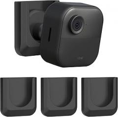 Blink Camera No Drill Wall Mount Bracket for Blink Outdoor 4/ Blink Mini 2/Blink Indoor Camera,No Screw Adhesive Blink Camera Mount for Blink Indoor Outdoor Camera 3Pack (Camera Not Included),Black