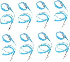 IMIKEYA 8pcs ESD Wristbands Adjustable Static Wrist Straps with Grounding Cord for Electronics Repair Comfortable Fit for Labs and Factories