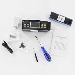 High Resolution SRT-6210 Surface Roughness Tester 4 Parameters Ra Rz Rq Rt. Digital Profilometer Portable Roughness Gauge