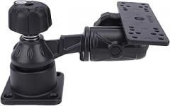 Aluminum Alloy Horizontal Swing Arm Fish Finder Mount for Boat Kayak Fishing Accessories, Chartplotter Mount Reinforced Horizontal Swing Arm Marine Electronic Ball Mounting