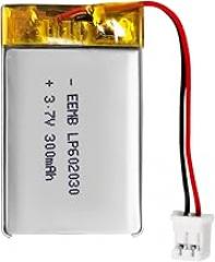 EEMB Lithium Polymer Battery 3.7V 270mAh 602030 Lipo Rechargeable Battery Pack with Wire JST Connector for Speaker and Wireless Device- Confirm Device & Connector Polarity Before Purchase