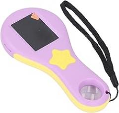 Electronic Microscopes, 500X Portable Digital Magnifying Glass, Magnification 2MP Pixels Handheld Magnifier Ergonomic for Observation and Maintenance Purplish Yellow