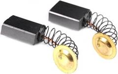 2pcs 6mm x 12mm x 16mm Carbon Motor Brush - For 405/5016 Chainsaw - With Spring Coil Copper Wire Electrical Spare Part Electric Hammer Brushes Replacement Electronic Power Drill Rotary Tool