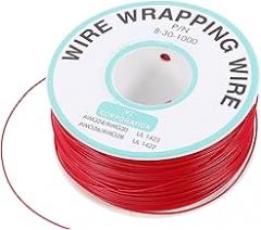 Cabilock 16 Gauge Automotive Wire Red Tinned Copper Wire Sturdy for Electronics Soldering Projects