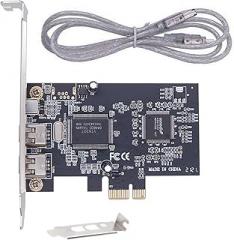 High-Speed 1394A Firewire Expansion Card PCI Express 1X to External IEEE 1394 Adapter with Low Profile Bracket