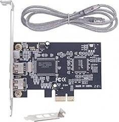 High-Speed 1394A Firewire Expansion Card PCI Express 1X to External IEEE 1394 Adapter with Low Profile Bracket