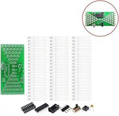 Stayhome Electronic Hourglass DIY Kit Funny Electric Production Kits Precise with LED Lamps Double Layer PCB Board 84x40mm