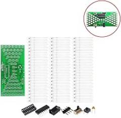 Stayhome Electronic Hourglass DIY Kit Funny Electric Production Kits Precise with LED Lamps Double Layer PCB Board 84x40mm