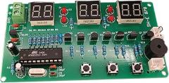 Kits AT89C2051 Electronic Clock 6 Bits Digital Tube LED Display Suite Electronic Modules Part and Component DC5V-12V