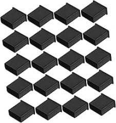 Mobestech 20Pcs Soft Silicone USB Covers Dust Plug Charger Port Caps Protective Flash Drive Port Covers for USB Plugs and U-disks Dust Prevention Caps for Electronics Accessories