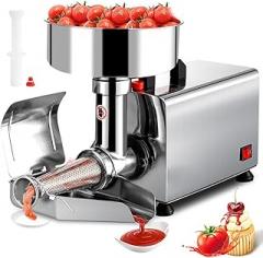 Commercial Tomato Milling Machine, 370W Electronic Tomato Sieve, Stainless Steel Fruit Press, 90-160kg/h Tomato Press, Automatic Tomato Strainer