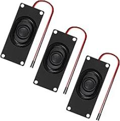 3PCS 4 Ohm 3 Watt Mini Speaker 3w 4ohm Loundspeaker Micro Speaker for Arduino LCD Small Electronic Project(Dupont Interface)