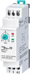 ERV-12 On Delay Time Relay Electronic Adjustable (0.1-12sec.) (Size : 150-260VAC 24VDC)