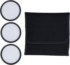 55mm Star Filters,Star Effect Filter (4, 6, 8 Points) with Aluminum Alloy Frame, Lens Filter with Storage Pouch for DSLR Cameras,3PCS