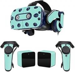 MightySkins Skin Compatible with HTC Vive Pro VR Headset - Solid Seafoam | Protective, Durable, and Unique Vinyl Decal wrap Cover | Easy to Apply, Remove, and Change Styles | Made in The USA