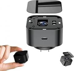 LIZVIE Phone Charger, 1080P Motion Detection & Night Vision/2.4G WiFi, 170° Wide-Angle SD Storage/Free App Remote View for Indoor Home/Office/Pets Security.