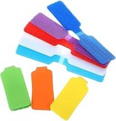 ARTIBETTER 32Pcs Multi-Color Cable Label Tags Straps 3.54X0.79 Inch Reusable Fastening Cord Ties for Electronic Cable Management Home Office Organization