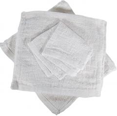 Economy Towels (White 7X6 in.) Small and Thin Washcloths Set. Shop Rags. 100% Cotton Terry Cloth Soft & Absorbent Reusable Wipes. Wash Rags for General Cleaning, Bidet Towels (36)