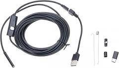 USB Endoscope for Phone 5.5mm Borescope Inspection Snake Camera Waterproof Endoscope Camera with LED Light Cable