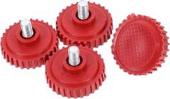 4pcs Plastic Foot Pad Brackets for Electronic Scale Vibration Foot Pad Mounts Antiskid Design for Easy Installation