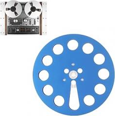 Magnetics Premium Analog Recording Tape 1/4” Master Tape, 7 Inch Empty Tape Reel 11 Holes Open Reel Sound Tape Empty Reel Tape Takeup Reel, Modern Classic Sound (Blue)