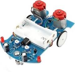 1Set Smart Car Project Kits Track Following RCar DIY Kit DIY Electronic Kit DIY Electronic Kit, Blue, 500346208