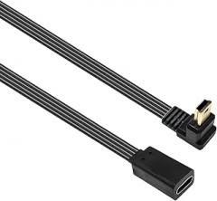 10/20cm USB C Female to USB Male Converter Cable Power Wire for Compact Space Compatibility with Small Electronics