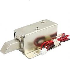 DC12V Electric Control Lock Small Electronic Lock Mini Electric Bolt Lock Solenoid Door Lock Stroke 12mm Mortise Lock 1Pcs(Single Lock)