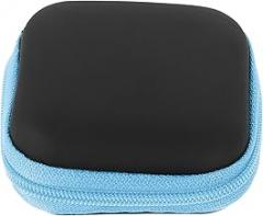 Portable Eva Earbuds Case Pouch with Zipper Travel Electronic Organizer for Earphones and Chargers, Compact Cable Storage Bag for On-The-go Use