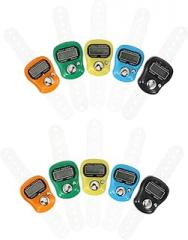 Kisangel 10-Piece Manual Digital Counter Set Electronic Tally Counters for Events Sports and Daily Counting Sturdy ABS Plastic Comfortable to Hold Design Random Color