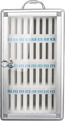 Mobile Phone Storage Cabinet Mobile Phone Storage Box Wall-Mounted Transparent Lockable Portable(24 Slots)