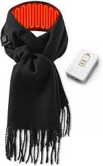 Yzgalmyx Heated Scarf for Women Men Rechargeable with 5000mah Power Bank, 13-Hour Heating and 3 Temperature