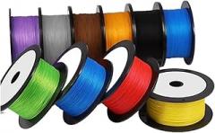 1PCS PTFE Silver Plated Copper Wire 38/36/34/30/28/26 AWG Micro Fine High Temperature Electronic DIY Single Core Cable 10Meter(Brown,32AWG x 10M)