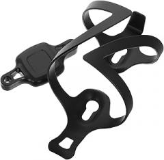 Water Bottle Cage Tracker and -Theft Features Hidden Mount Holder for All Enhanced Security for Mountain and Road Black