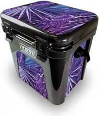 MightySkins Skin Compatible with Yeti Roadie 24 Hard Cooler - Neon Palms | Protective Viny wrap | Easy to Apply and Change Style | Made in The USA