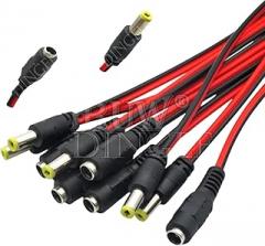 5Pcs Dc Power Male Female Cable 12V Plug Dc Adaptier Cable Plug C0innector for CCTV Camera Dc Plug 5.5 * 2.1Mm 5.5X2.1 5.5X2.1Mm New 2026 High for Electronic Component, Precision