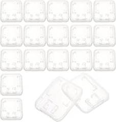 24Pcs Memory Card Storage Organizer Case with Lid, Medium Thickness Micro and Standard Card Holder Container for Travel and Electronics Accessories