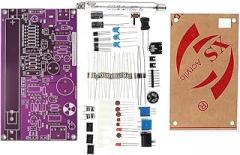 Unassembled DIY Purple Geiger Counter Parts Kit Module Nuclear Radiation Detector with Sound and Alarm Function