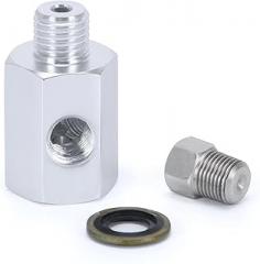WLR Racing for BMW 3 Series E30 E36 3 Port Oil Pressure Temperature Gauge Adaptor T Piece WLR-OGA01