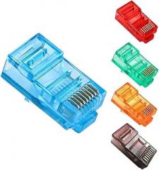 20/50/100PCS RJ45 Ethernet Cables Module Plug Network C0innector-45 Crystal Heads Cat5 Color Cat5e Gold Plated Cable New 2026 High for Reliable Electronic Component, Precision, Stable Performance