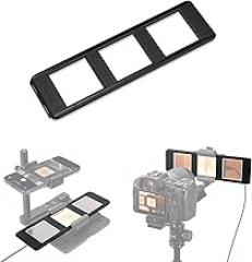 JJC 6x6 Slide Mount Holder, Flip-Through & Magnetic Auto Adsorption Closure, for Film Scanners, Mobile Film Scanner Convert & Negative Film Digitizer, Copying Scanning Film Flat and Stably