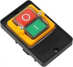 AC 380V 2KW ON/Off 3 Phase Water Proof Latching Plastic Power Motor Drill Saw Cutter Start Stop Switch KAO-5M