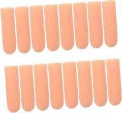 8pairs Silicone Finger Covers of Reusable Wear and Cutting Finger Sleeves for Crafting Electronic Repair and Daily Use Skin Tone