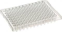 Olympus 96-Well PCR Plate, Semi-Skirted, Flat Rim, Natural, 10 Plates/Unit