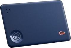 Life360 Tile Slim - Wallet Finder, Bluetooth Tracker and Item Locator for Luggage Tags, Passports and More. Both iOS and Android Compatible. Phone Finder. 1-Pack (Navy Blaze)